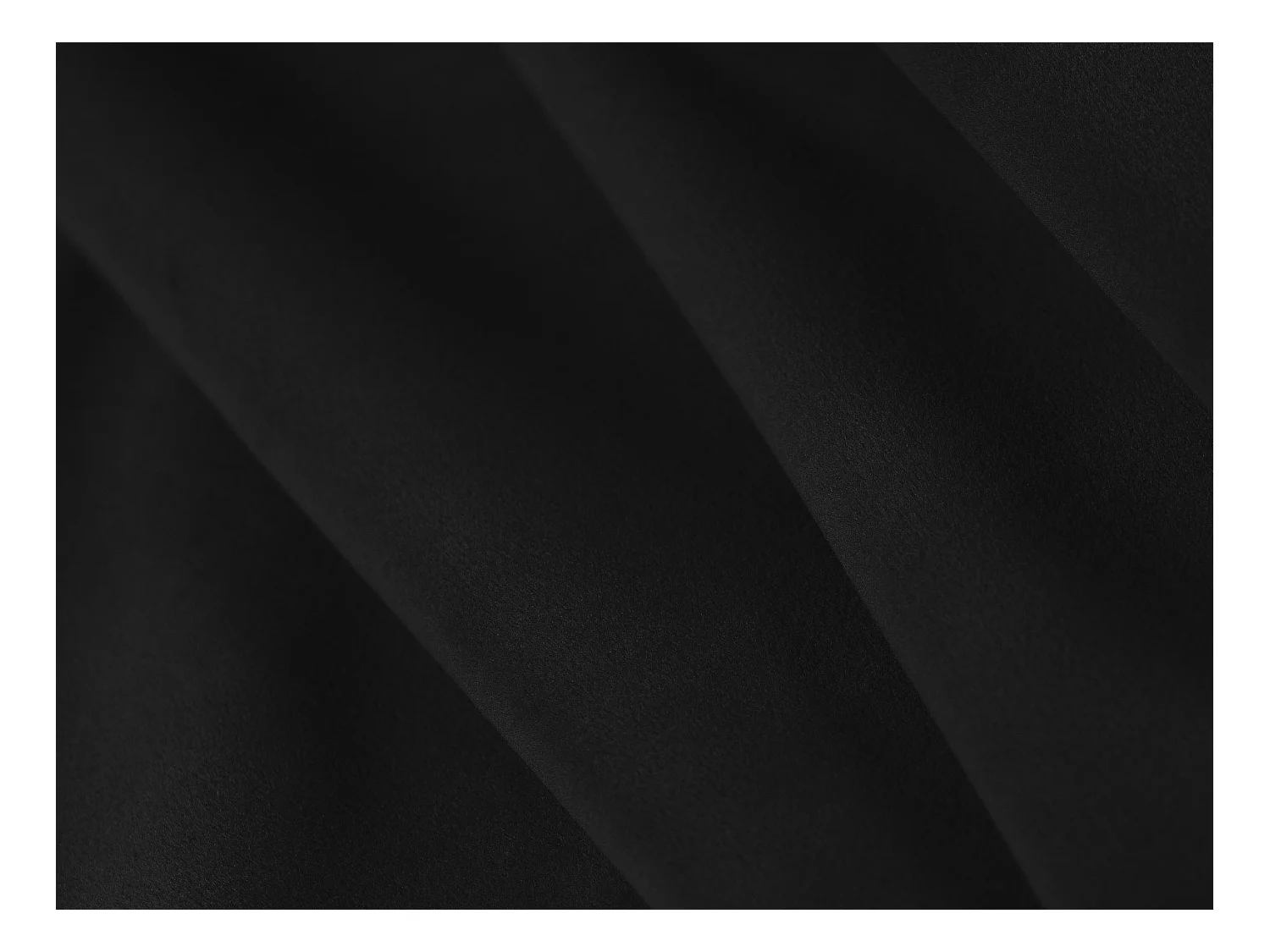 Cosmopolitan Design - Fotel, "Arendal" welur, czarny - 124x102x70cm