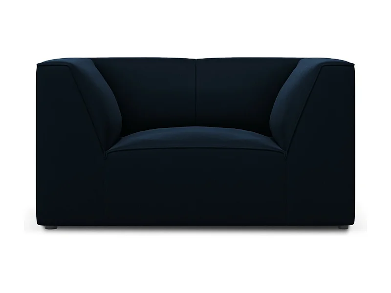 CXL by Christian Lacroix - Fauteuil "Charles" Flueel, Donkerblauw - 120x92x69cm