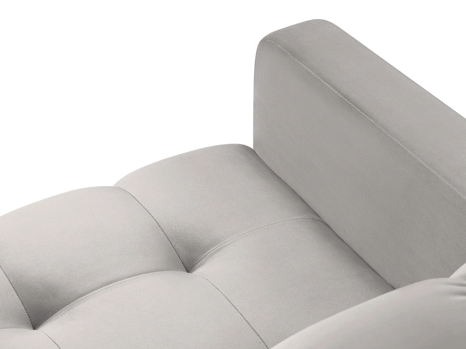 Cosmopolitan Design - Sillón "Bali" de terciopelo plata - 87x92x75cm