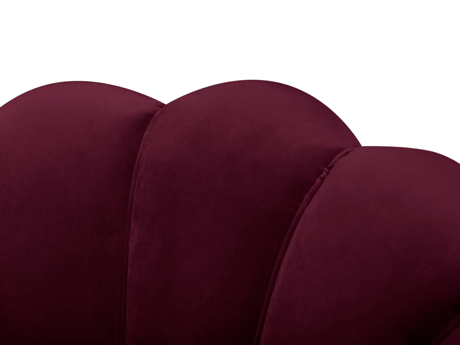 Cosmopolitan Design - Fauteuil "Kingston" Flueel, Paars - 98x78x76cm