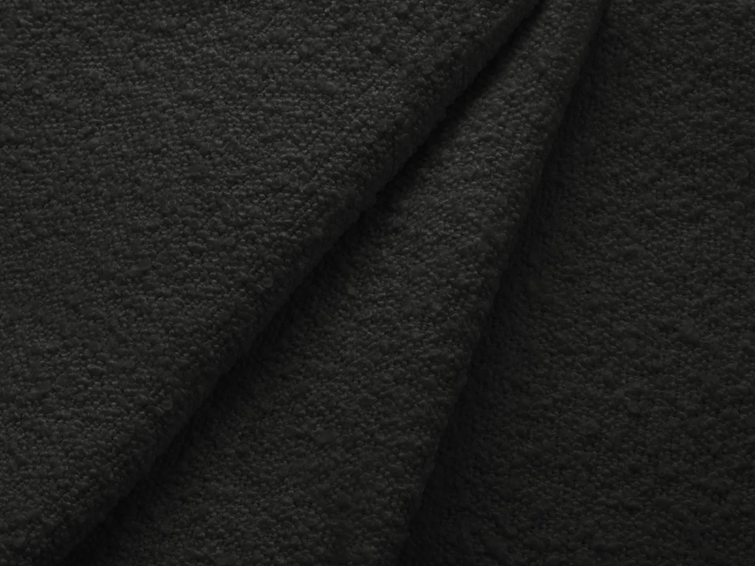 Cosmopolitan Design - Fotel, "Vienna" boucle, czarny - 97x94x95cm