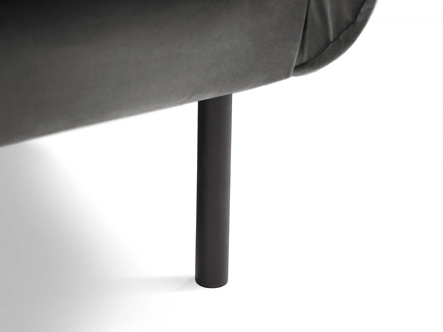 Cosmopolitan Design - Fauteuil "Vienna" en velours gris - 97x94x95cm