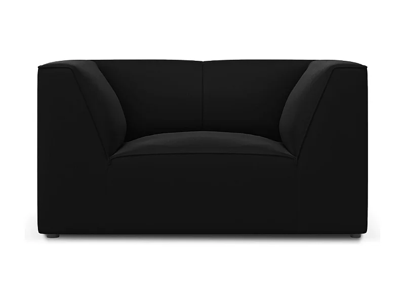 CXL by Christian Lacroix - Fauteuil "Charles" Flueel, Zwart - 120x92x69cm