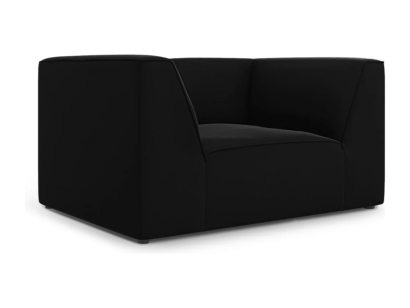 CXL by Christian Lacroix - Sessel "Charles" Sitzer aus Samt schwarz - 120x92x69cm