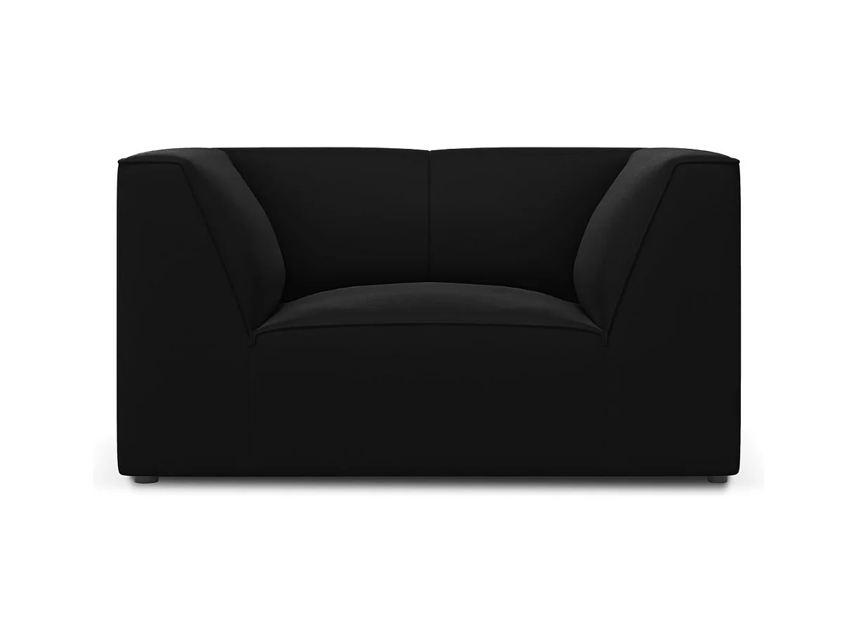 CXL by Christian Lacroix - Poltrona "Charles" em veludo preto - 120x92x69cm
