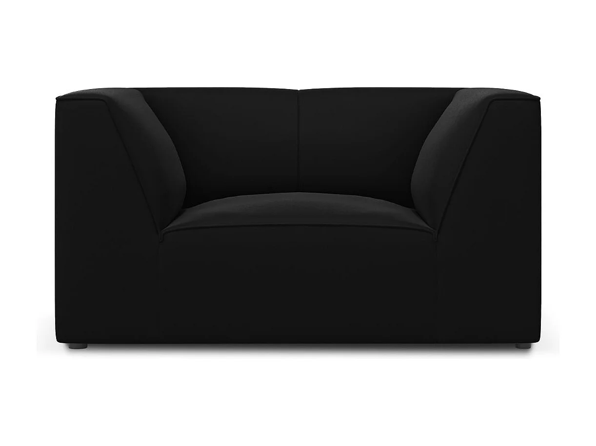 CXL by Christian Lacroix - Fauteuil "Charles" en velours noir - 120x92x69cm