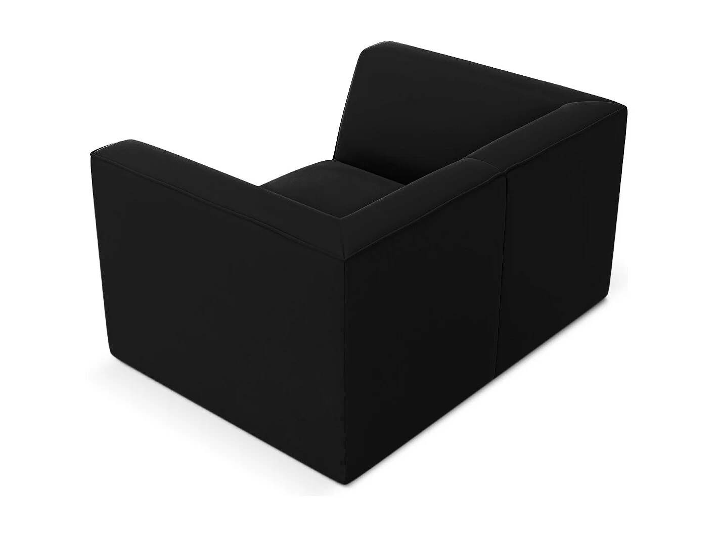 CXL by Christian Lacroix - Fauteuil "Charles" en velours noir - 120x92x69cm