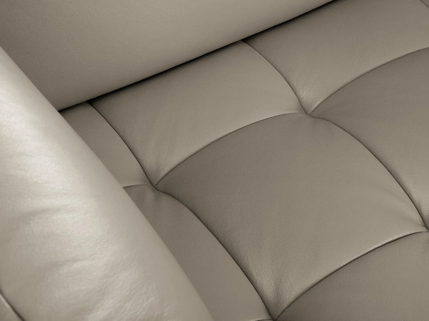 CXL by Christian Lacroix - Fauteuil "Olivier" Echt leer, Lichtgrijs - 95x95x87cm