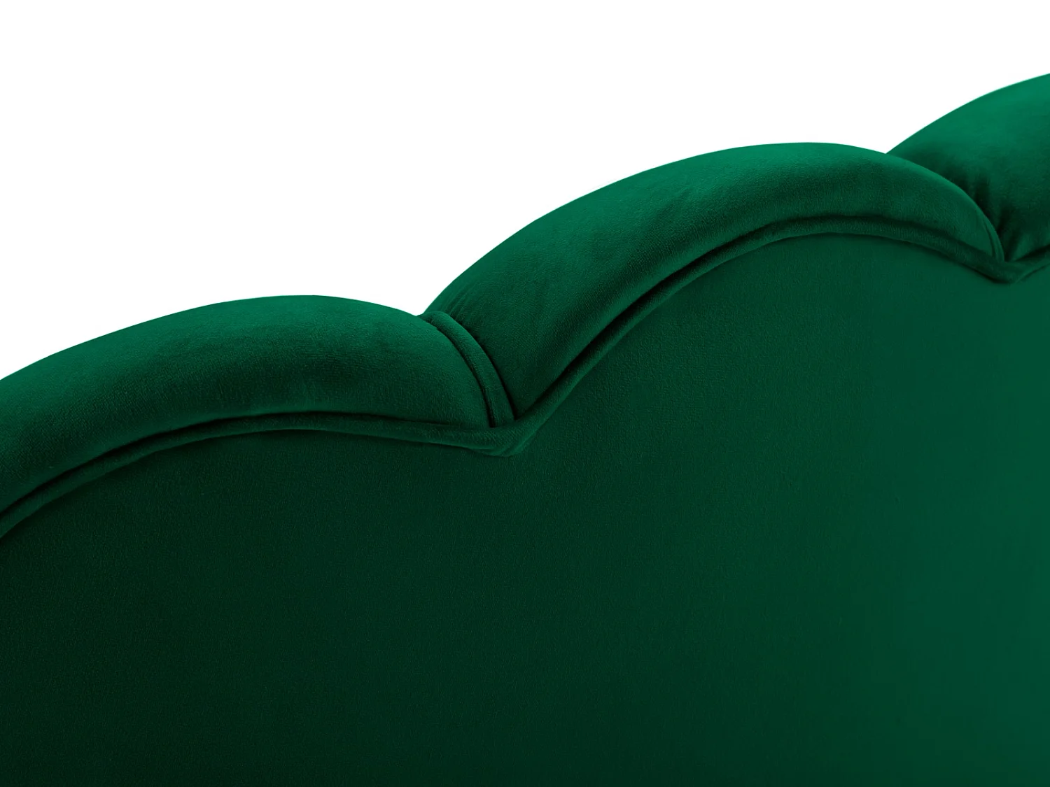 Cosmopolitan Design - Fauteuil "Kingston" en velours vert bouteille - 98x78x76cm