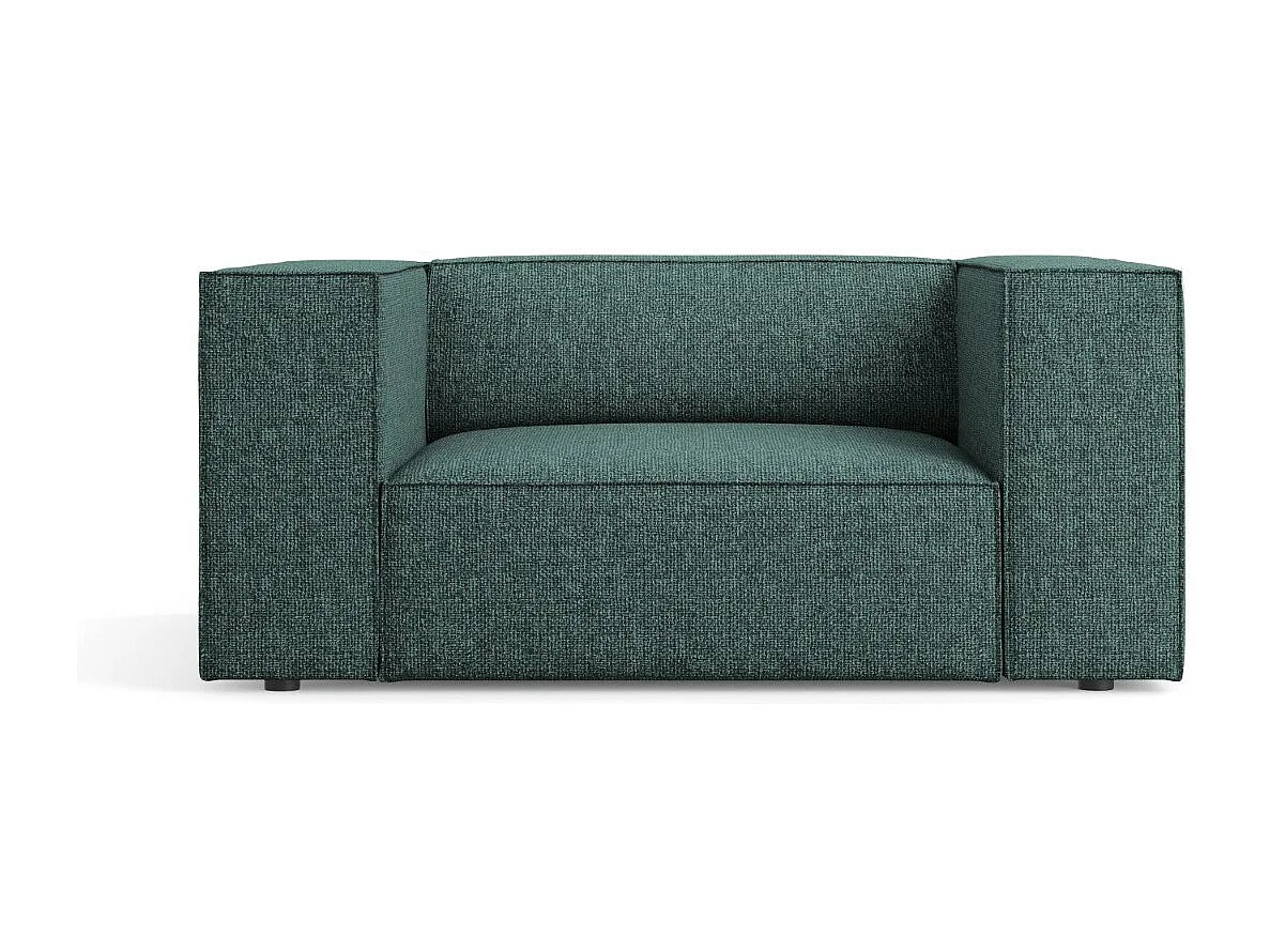 Cosmopolitan Design - Fauteuil "Arendal" Chenille, Olie - 124x102x70cm