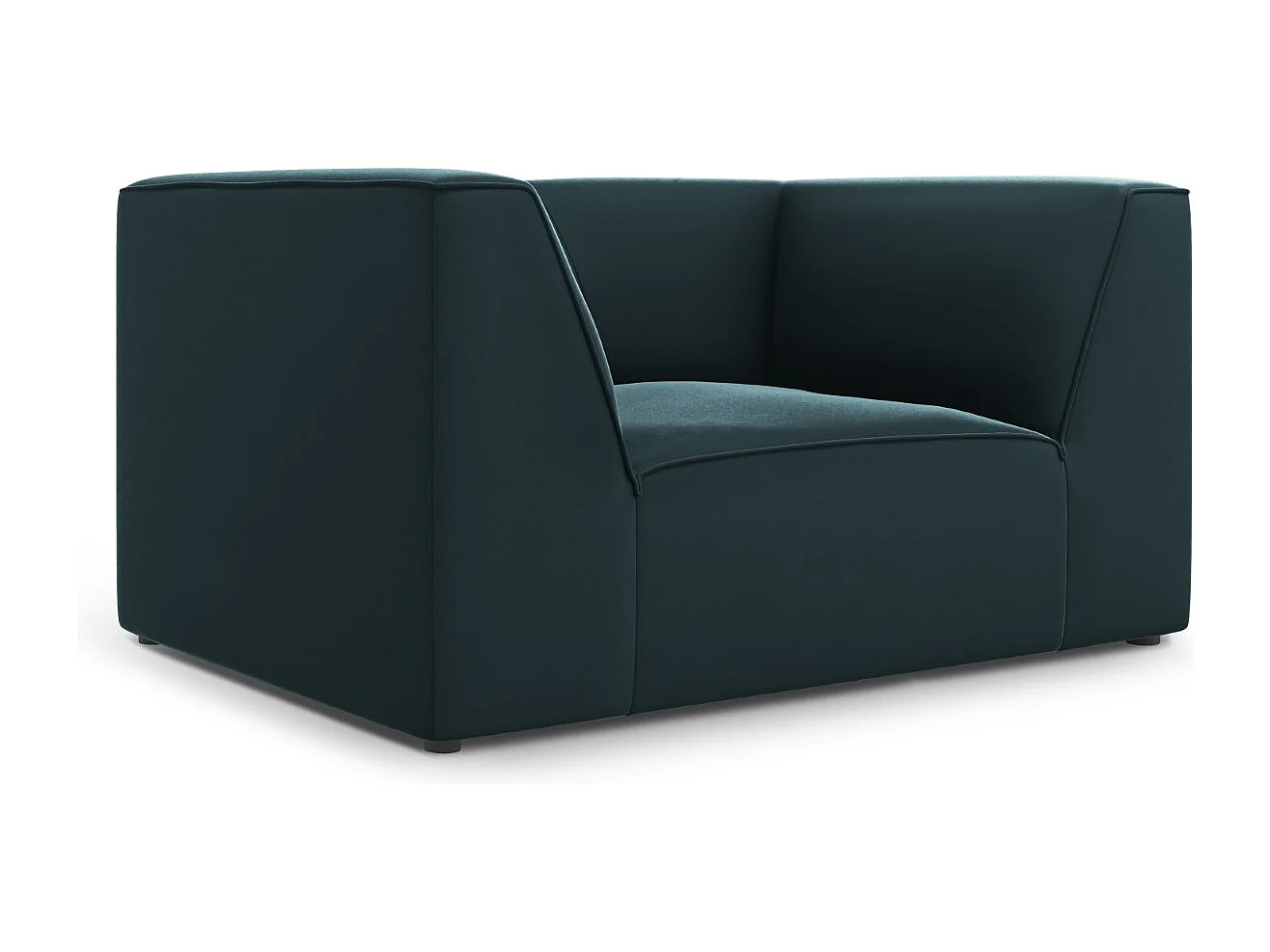 CXL by Christian Lacroix - Sessel "Charles" Sitzer aus Samt blau - 120x92x69cm