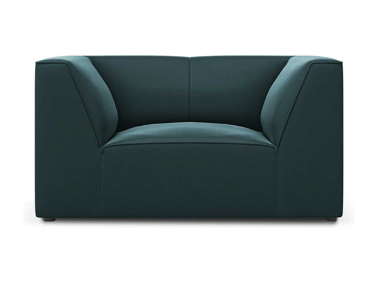 CXL by Christian Lacroix - Fauteuil "Charles" en velours bleu - 120x92x69cm