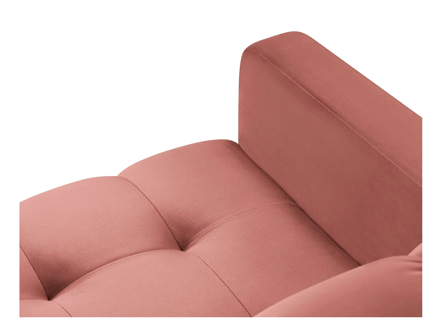 Cosmopolitan Design - Sillón "Bali" de terciopelo rosa - 87x92x75cm