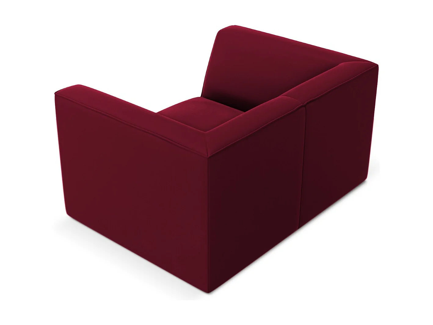 CXL by Christian Lacroix - Sessel "Charles" Sitzer aus Samt rot - 120x92x69cm