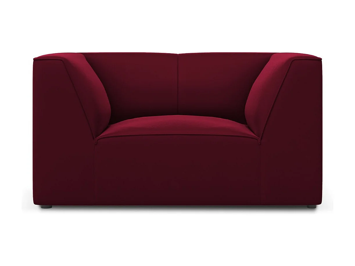 CXL by Christian Lacroix - Fauteuil "Charles" en velours rouge - 120x92x69cm