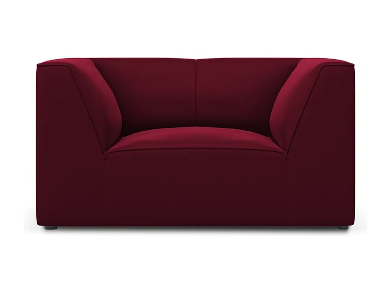 CXL by Christian Lacroix - Fauteuil "Charles" en velours rouge - 120x92x69cm