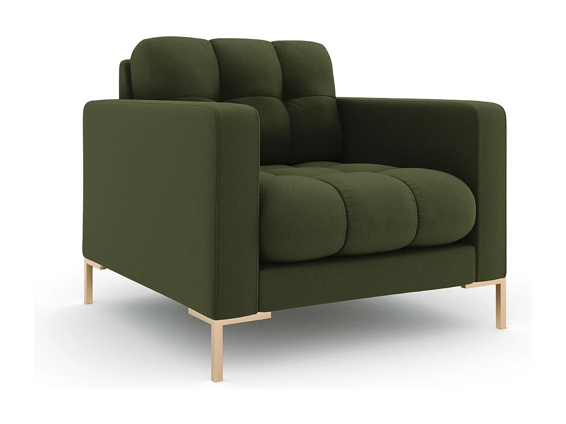 Cosmopolitan Design - Sillón "Bali" de tejido estructural verde - 87x92x75cm