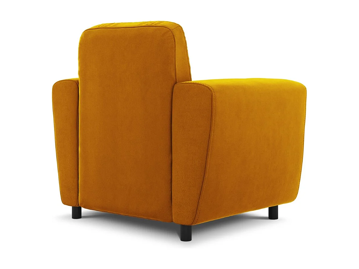 CXL by Christian Lacroix - Sillón "Audra" de terciopelo amarillo - 87x82x83cm