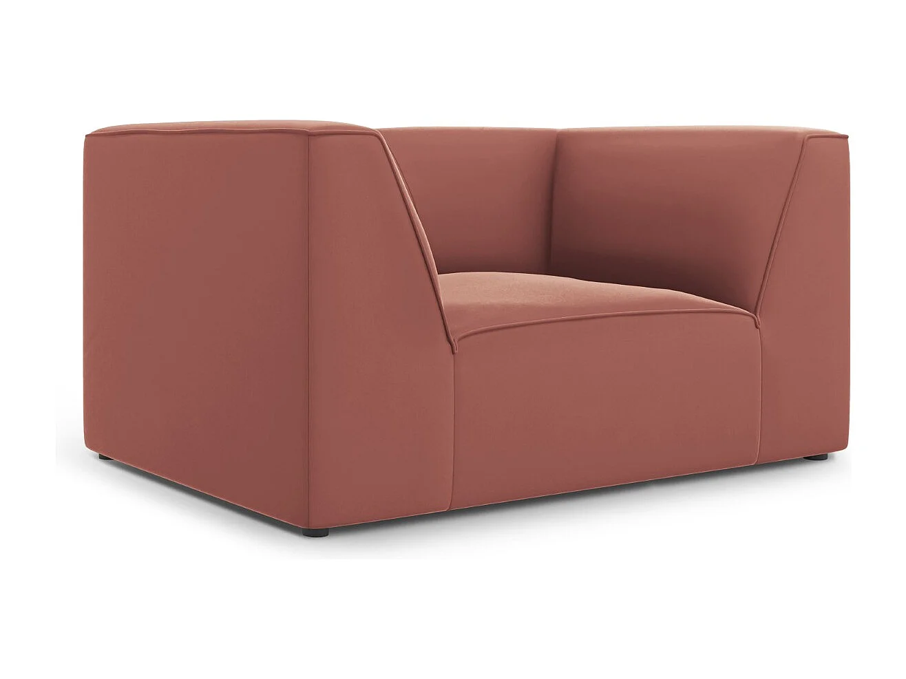 CXL by Christian Lacroix - Fauteuil "Charles" en velours rose - 120x92x69cm