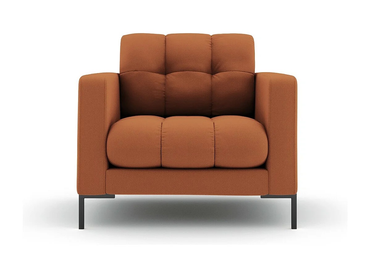 Cosmopolitan Design - Fotel, "Bali" tkanina strukturalna, cegła - 87x92x75cm