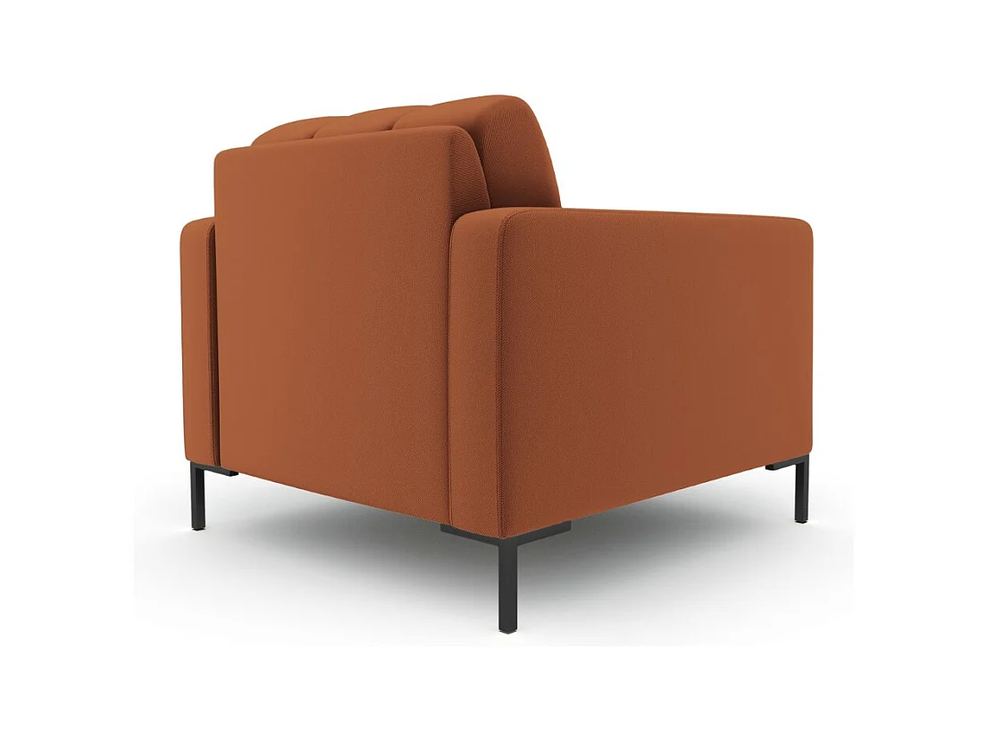 Cosmopolitan Design - Poltrona "Bali" in tessuto strutturato mattone - 87x92x75cm