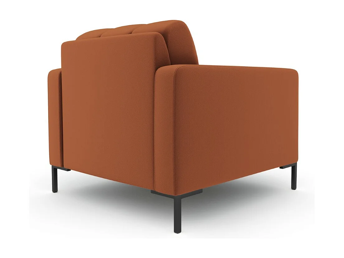 Cosmopolitan Design - Poltrona "Bali" in tessuto strutturato mattone - 87x92x75cm