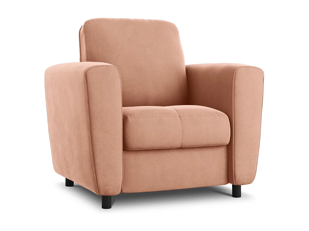 CXL by Christian Lacroix - Fauteuil "Audra" en velours rose - 87x82x83cm