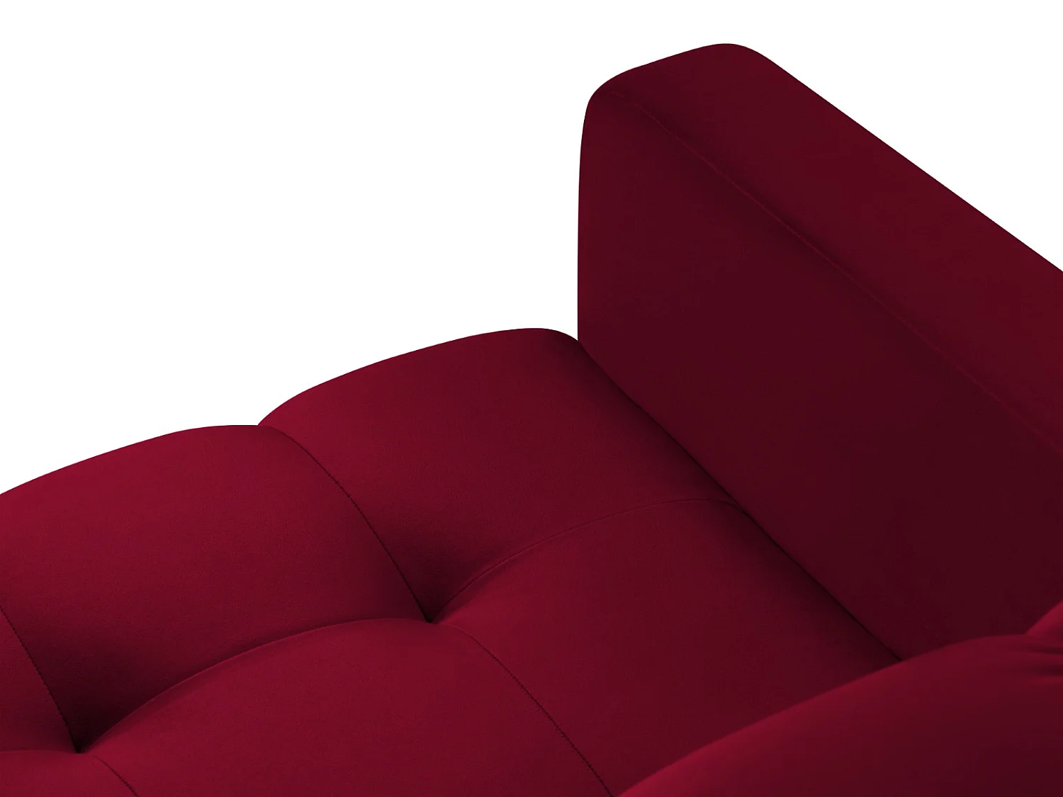 Cosmopolitan Design - Poltrona "Bali" in velluto rosso - 87x92x75cm
