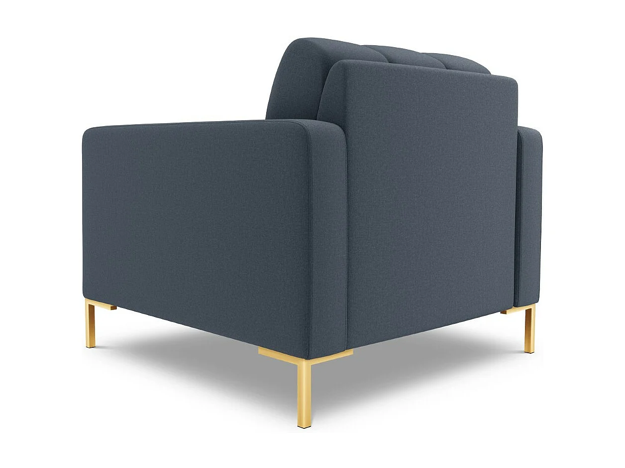 Cosmopolitan Design - Sillón "Bali" de tejido estructural azul oscuro - 87x92x75cm