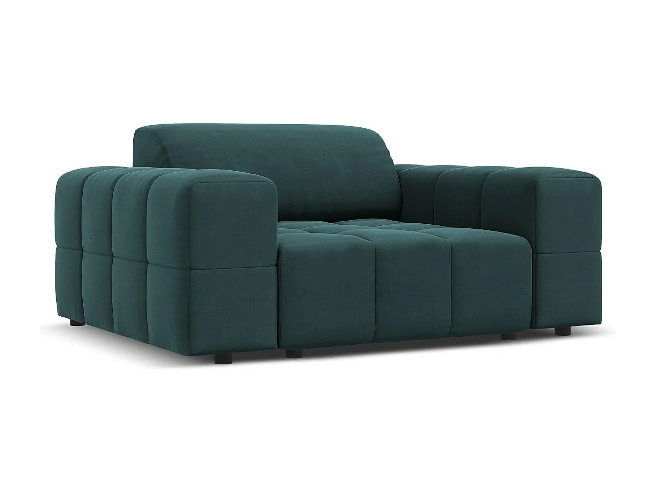 CXL by Christian Lacroix - Sessel "Luc" Sitzer aus Samt petrol - 124x102x70cm