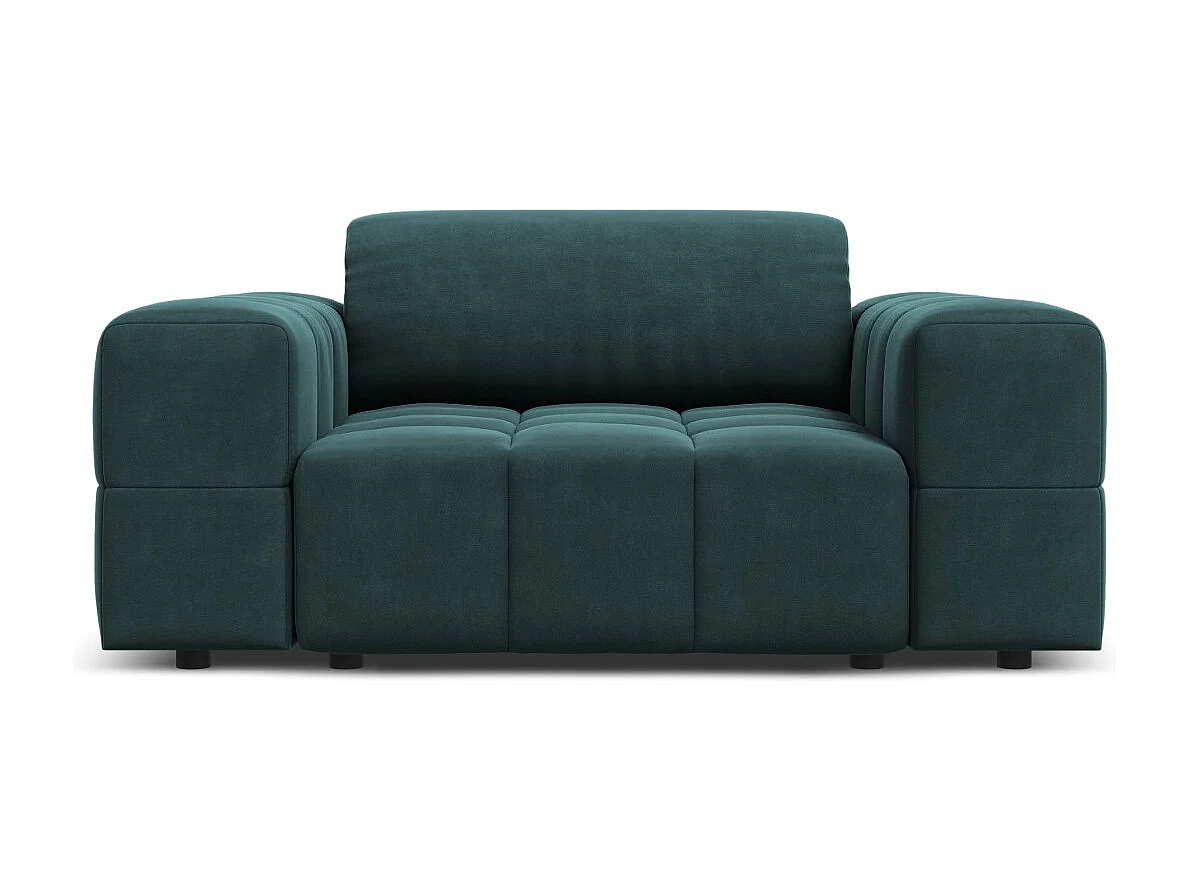 CXL by Christian Lacroix - Sessel "Luc" Sitzer aus Samt petrol - 124x102x70cm