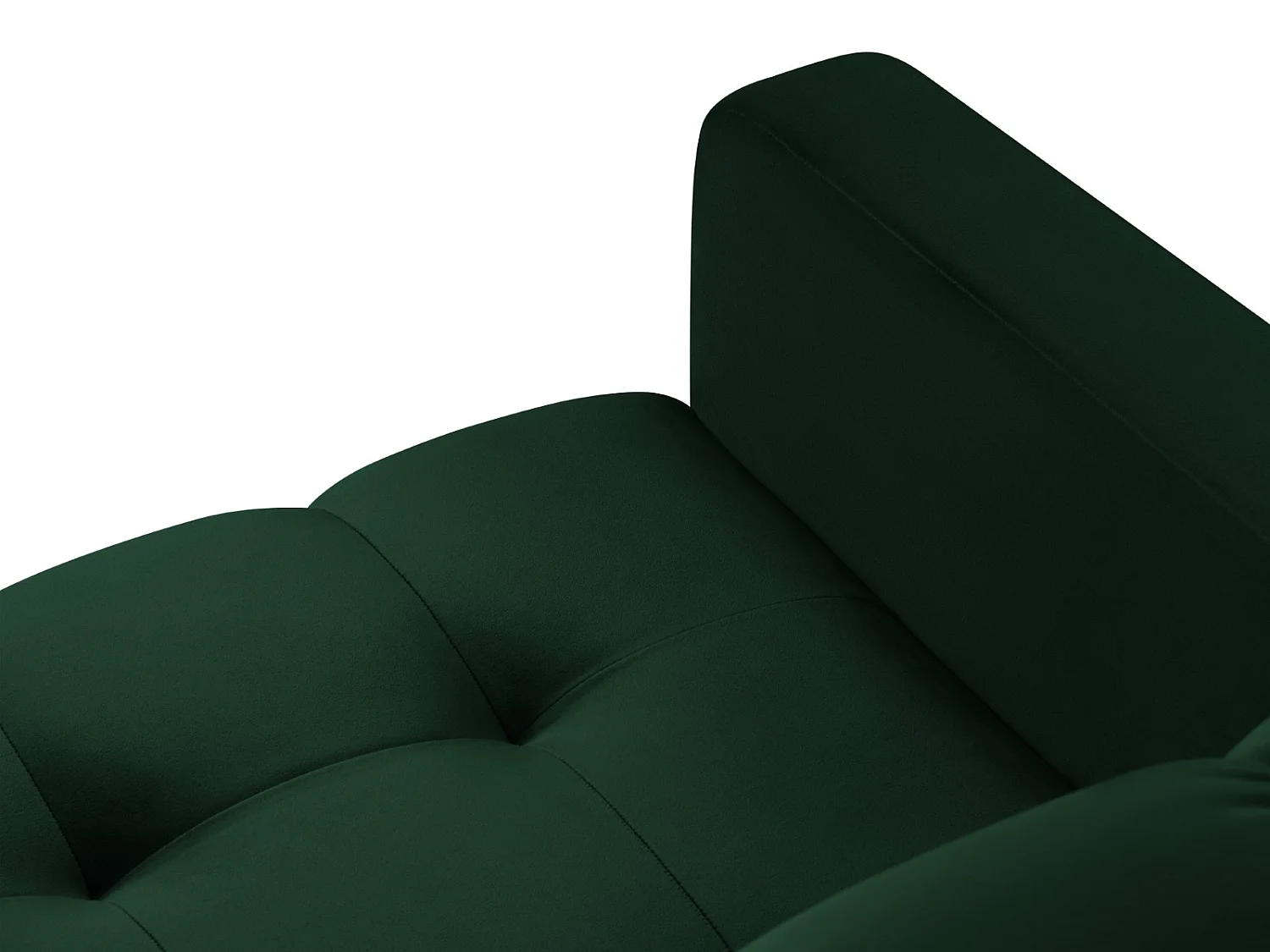 Cosmopolitan Design - Fauteuil "Bali" en velours vert bouteille - 87x92x75cm