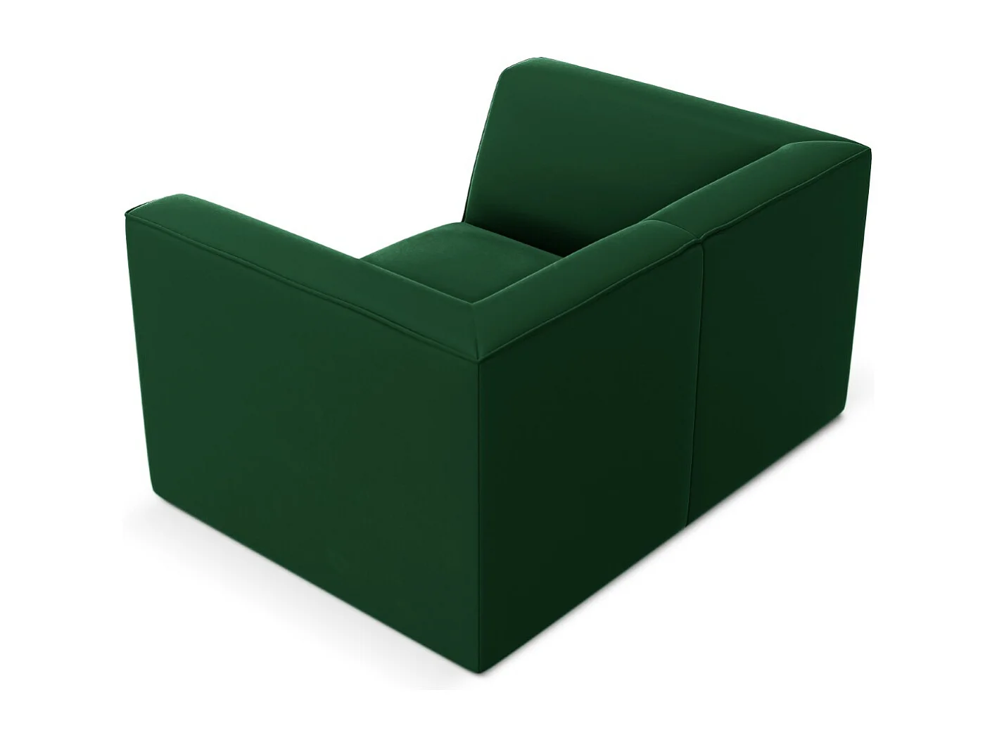 CXL by Christian Lacroix - Fauteuil "Charles" Flueel, Groente - 120x92x69cm