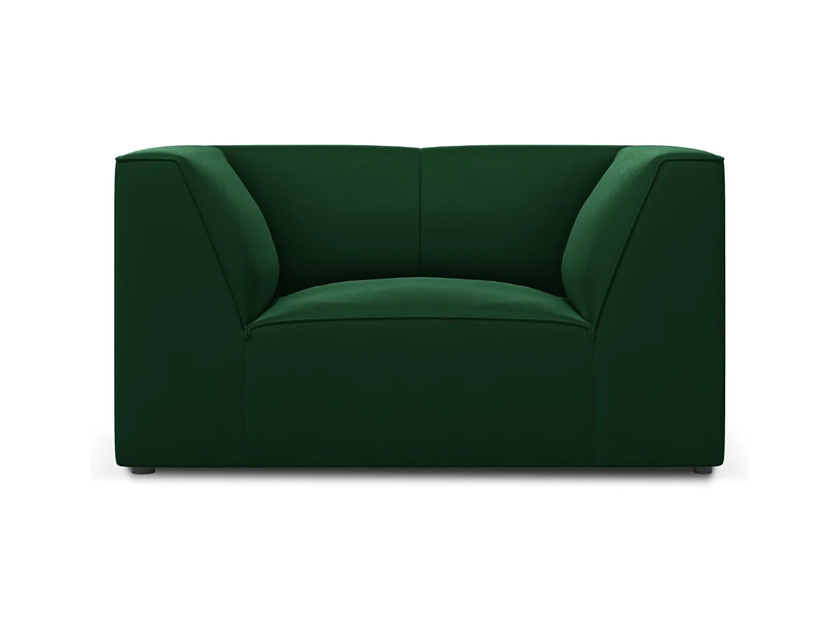 CXL by Christian Lacroix - Fauteuil "Charles" Flueel, Groente - 120x92x69cm