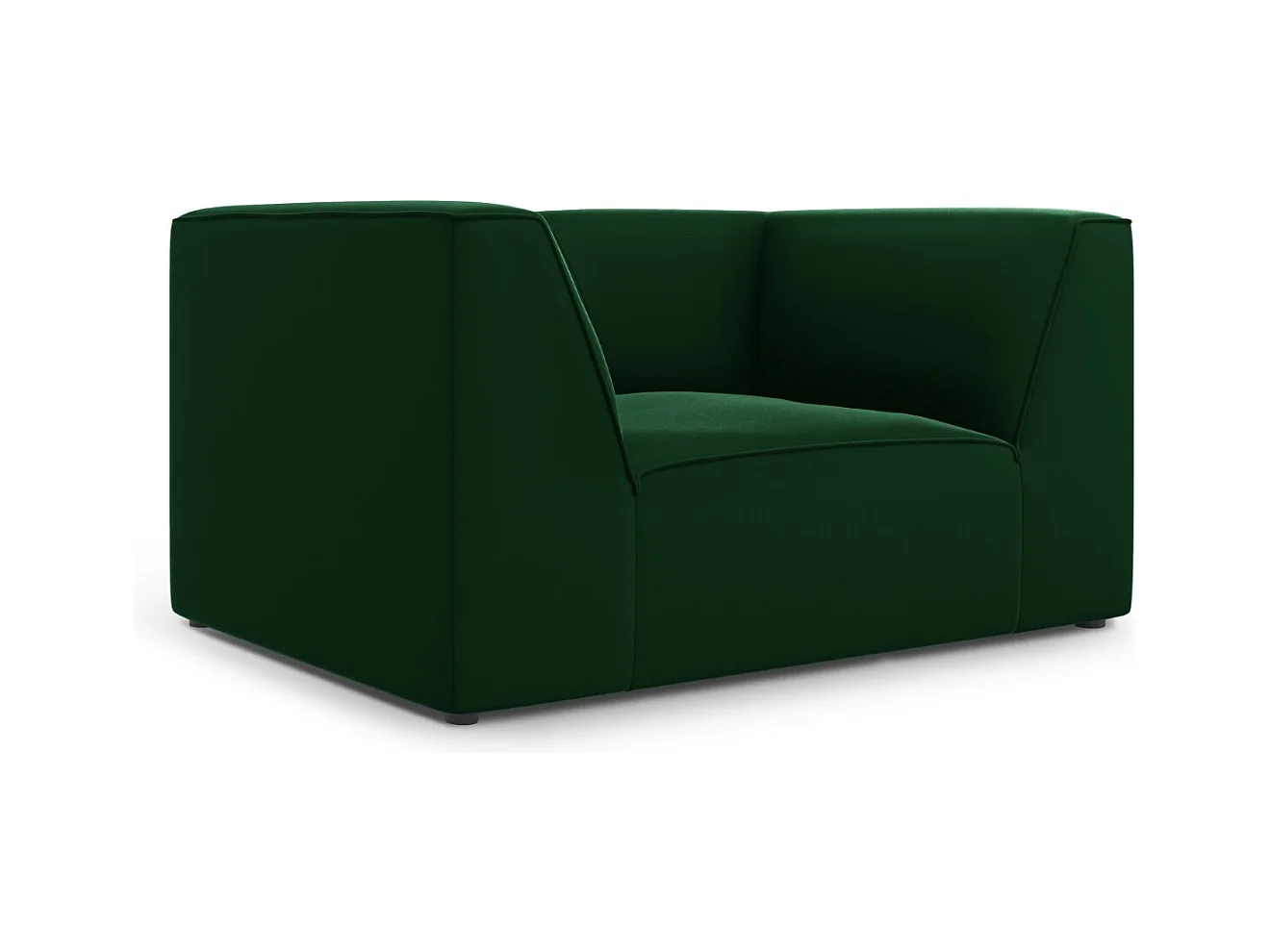 CXL by Christian Lacroix - Fauteuil "Charles" en velours vert - 120x92x69cm