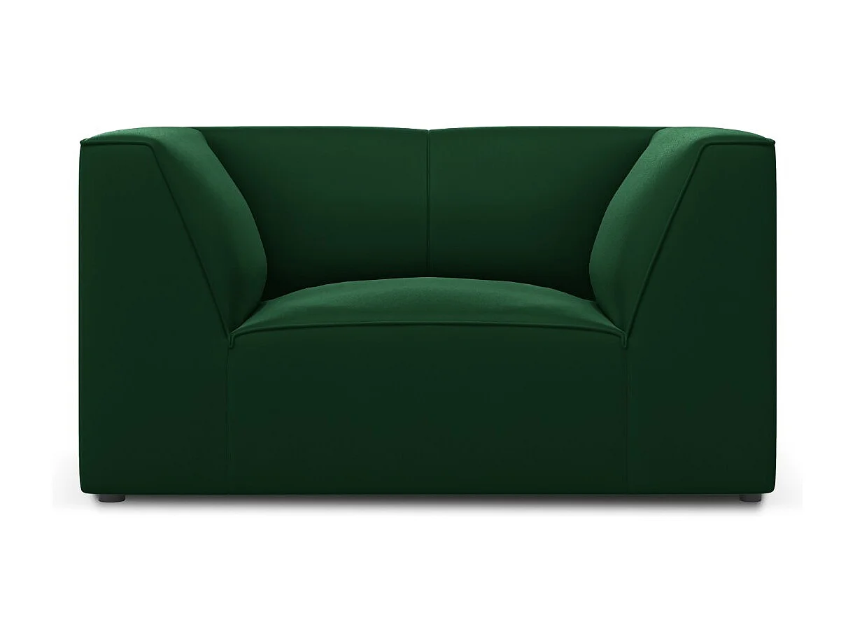 CXL by Christian Lacroix - Fauteuil "Charles" en velours vert - 120x92x69cm