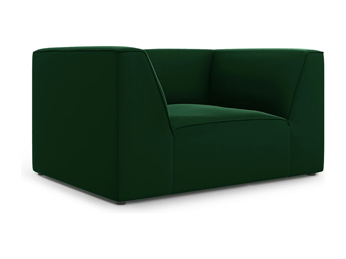 CXL by Christian Lacroix - Fauteuil "Charles" en velours vert - 120x92x69cm
