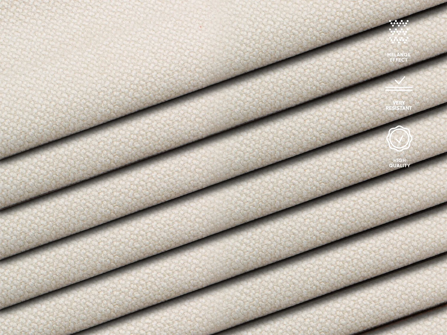 CXL by Christian Lacroix - Linker meridiaan "Olivier" Structurele stof, Lichtbeige - 171x100x87cm