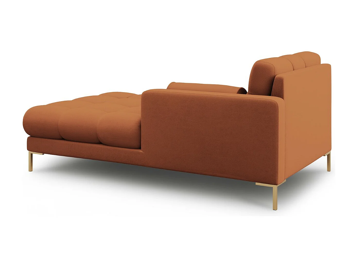 Cosmopolitan Design - Szezlong bok prawy, "Bali" tkanina strukturalna, cegła - 185x102x75cm