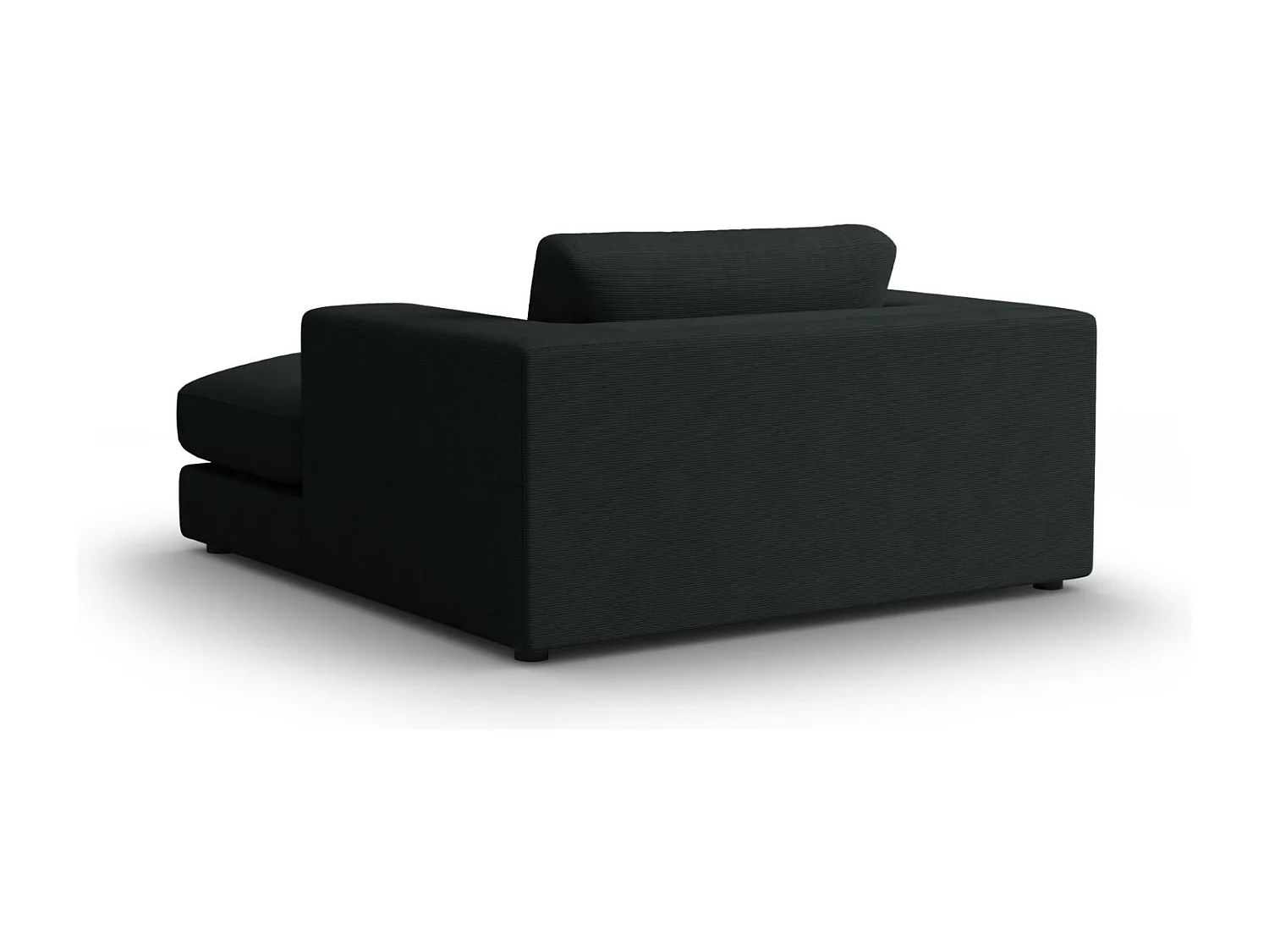 CXL by Christian Lacroix - Chaise longue "Tendance" in velluto a coste nero - 156x140x72cm