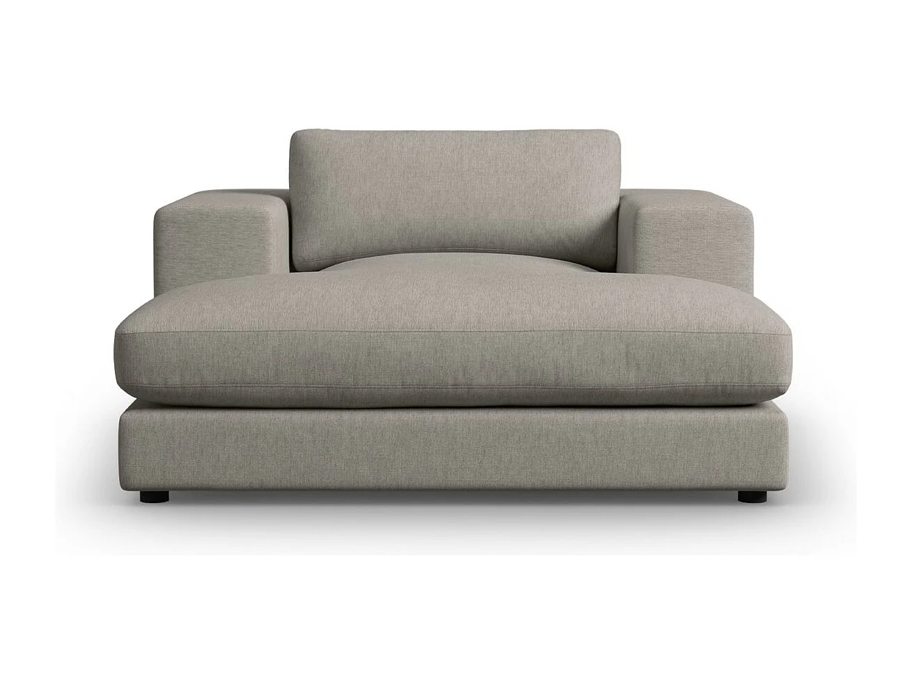 CXL by Christian Lacroix - Chaise longue "Tendance" in tessuto strutturato grigio - 156x140x72cm