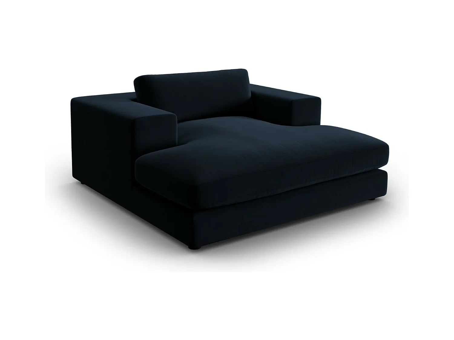 CXL by Christian Lacroix - Chaise longue "Tendance" Flueel, Donkerblauw - 156x140x72cm
