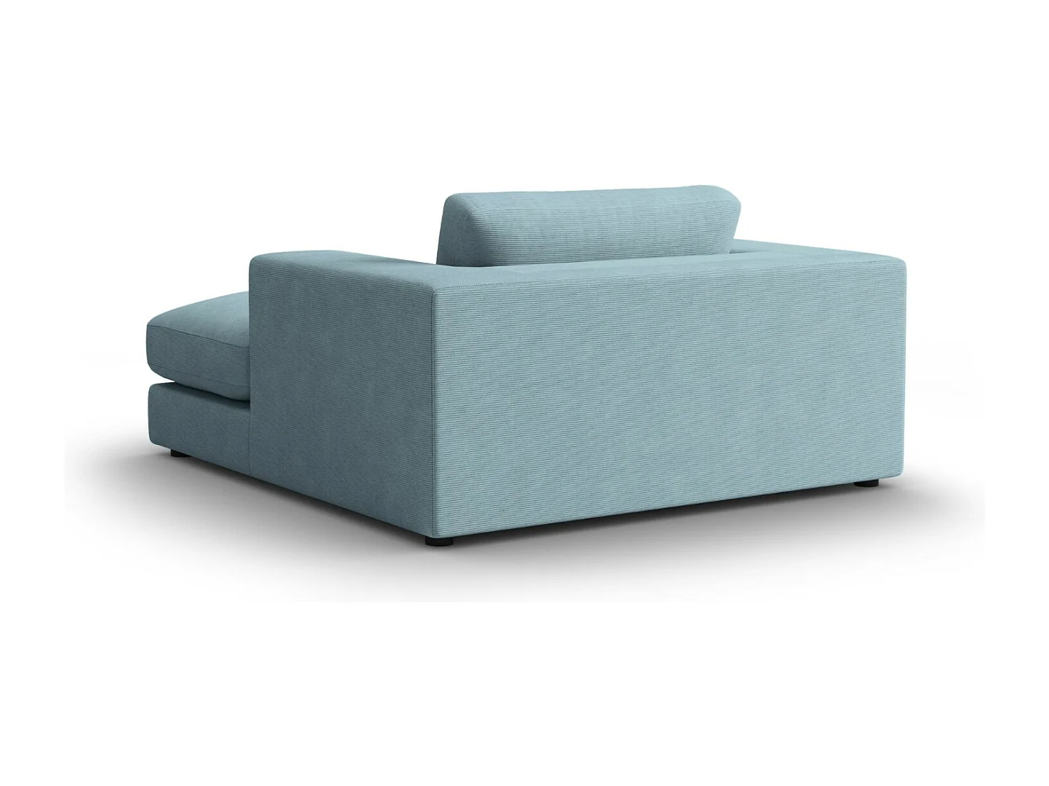 CXL by Christian Lacroix - Chaise longue "Tendance" in velluto a coste azzurro - 156x140x72cm