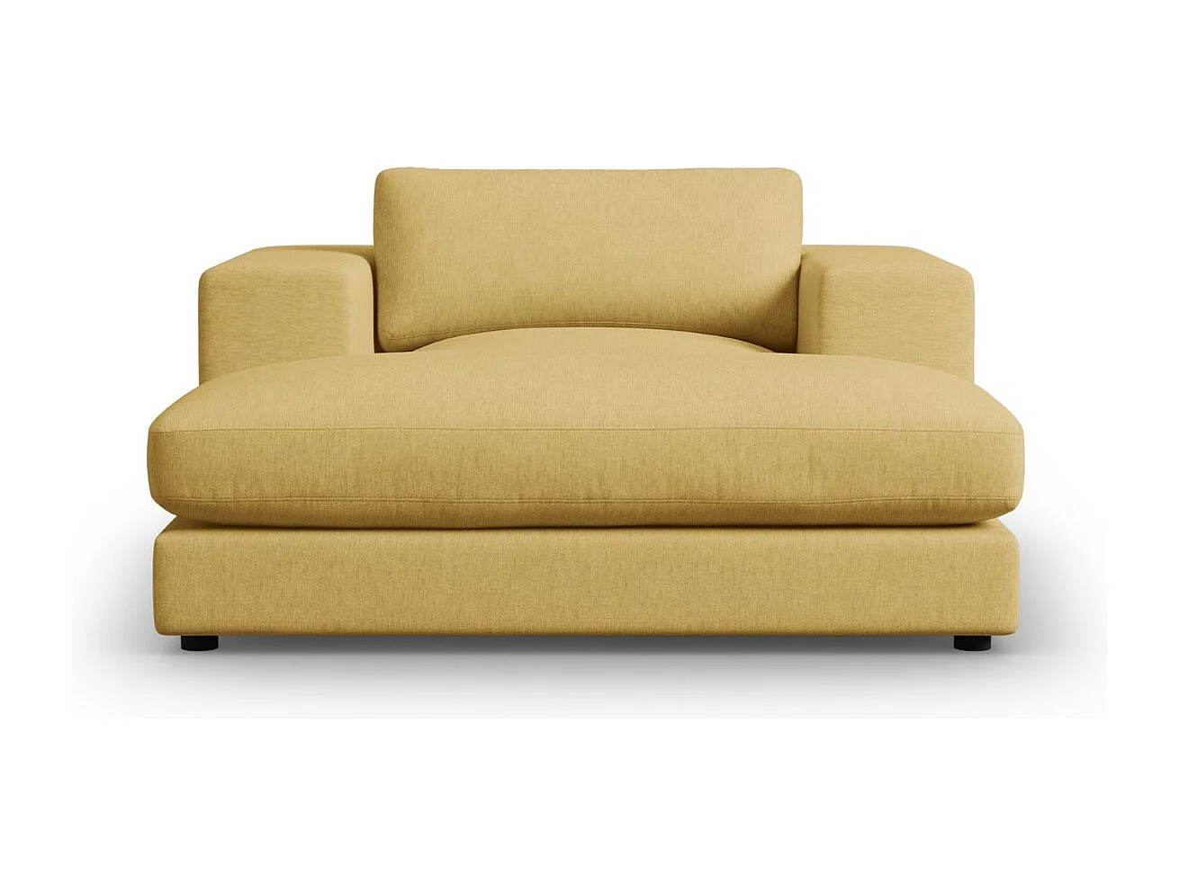 CXL by Christian Lacroix - Chaise longue "Tendance" de tejido estructural amarillo - 156x140x72cm