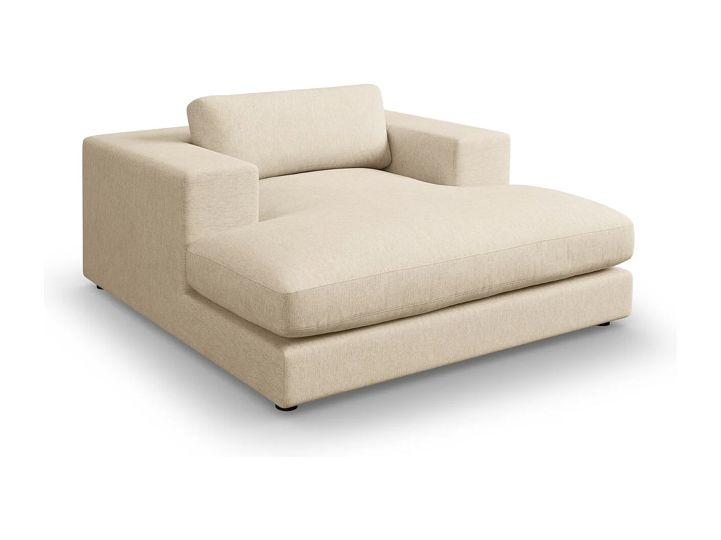 CXL by Christian Lacroix - Chaise longue "Tendance" in tessuto strutturato beige - 156x140x72cm