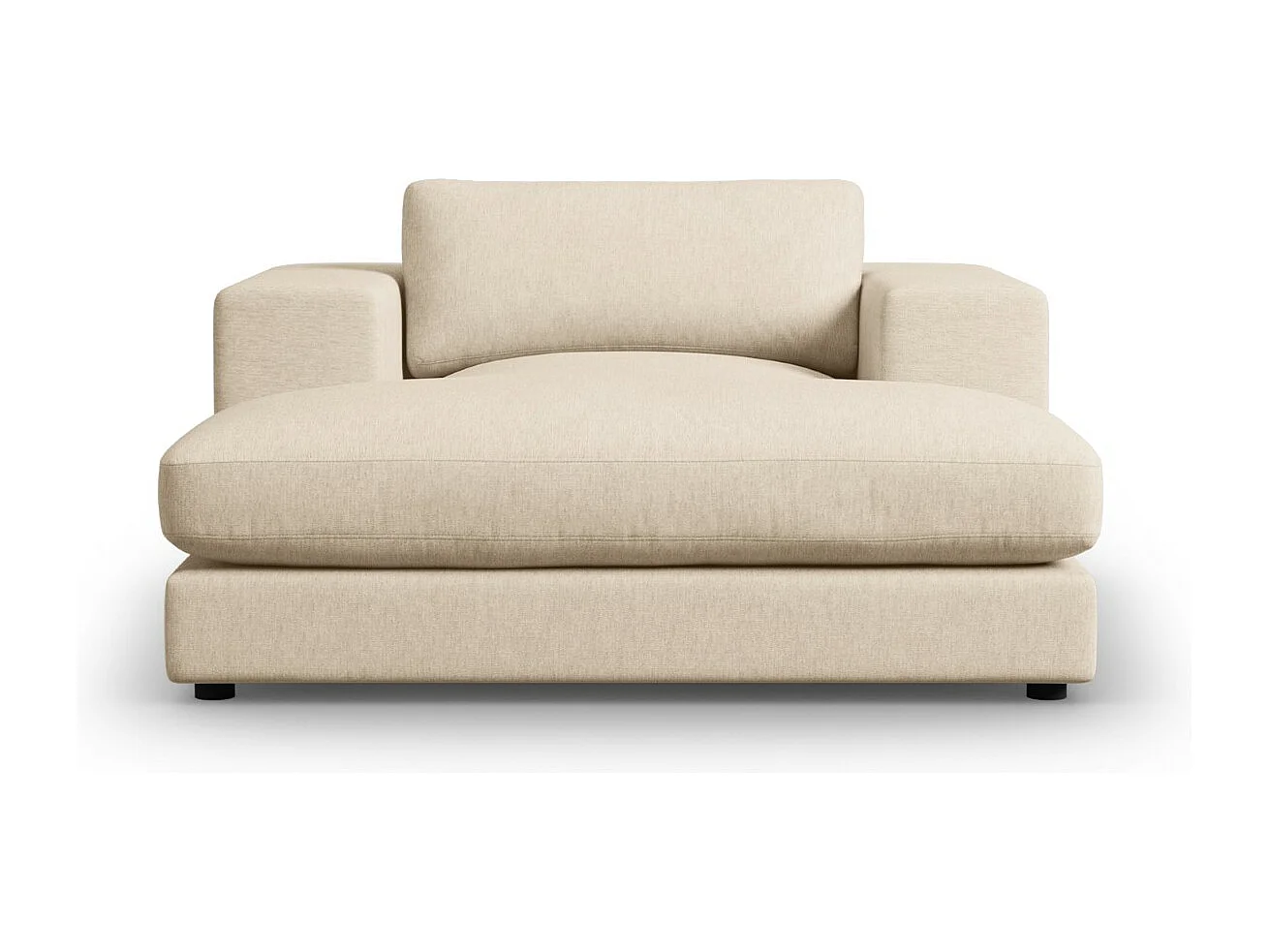 CXL by Christian Lacroix - Chaise longue "Tendance" in tessuto strutturato beige - 156x140x72cm