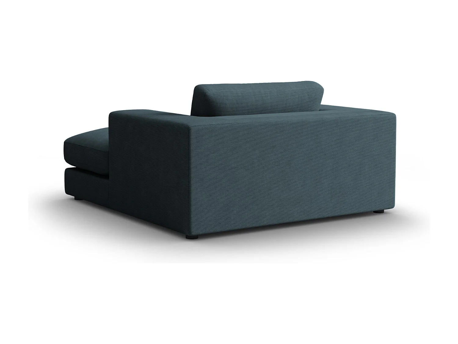 CXL by Christian Lacroix - Chaise longue "Tendance" in velluto a coste blu - 156x140x72cm