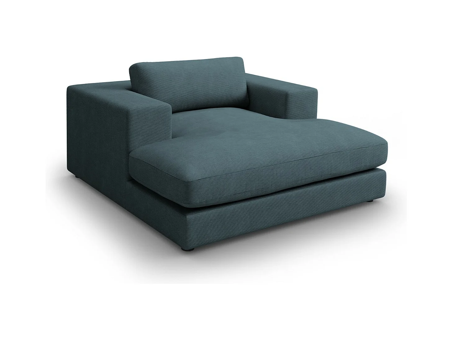 CXL by Christian Lacroix - Chaise longue "Tendance" Ribfluwelen, Blauw - 156x140x72cm