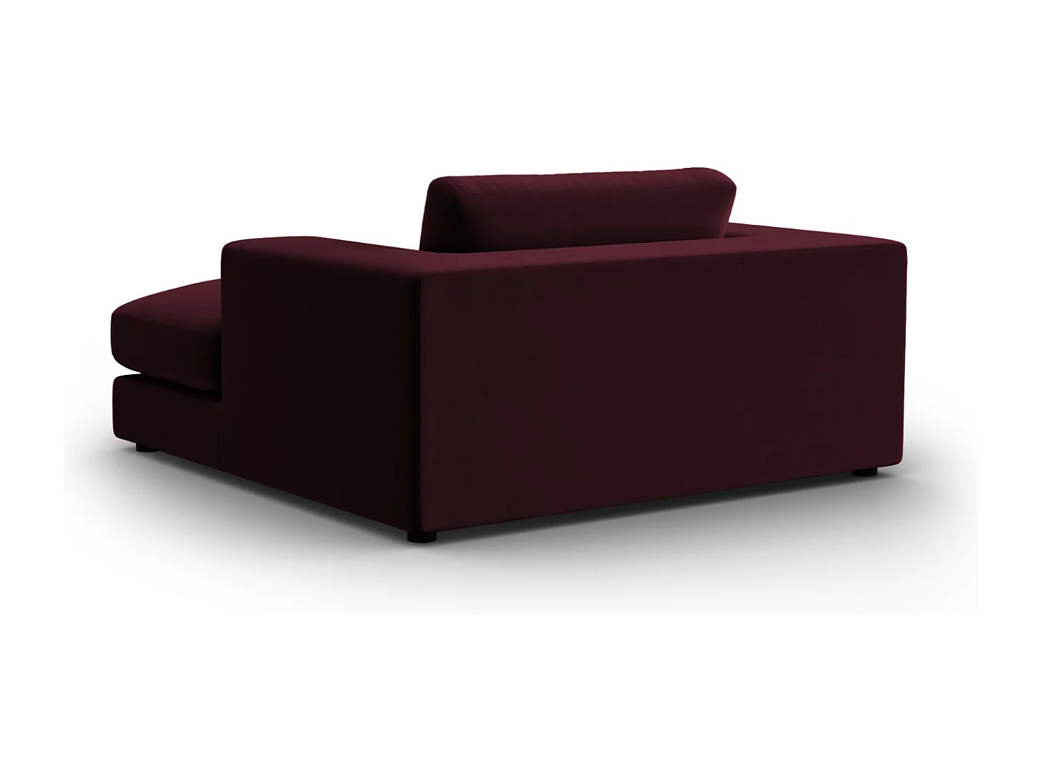 CXL by Christian Lacroix - Chaise longue "Tendance" Flueel, Donkerrood - 156x140x72cm