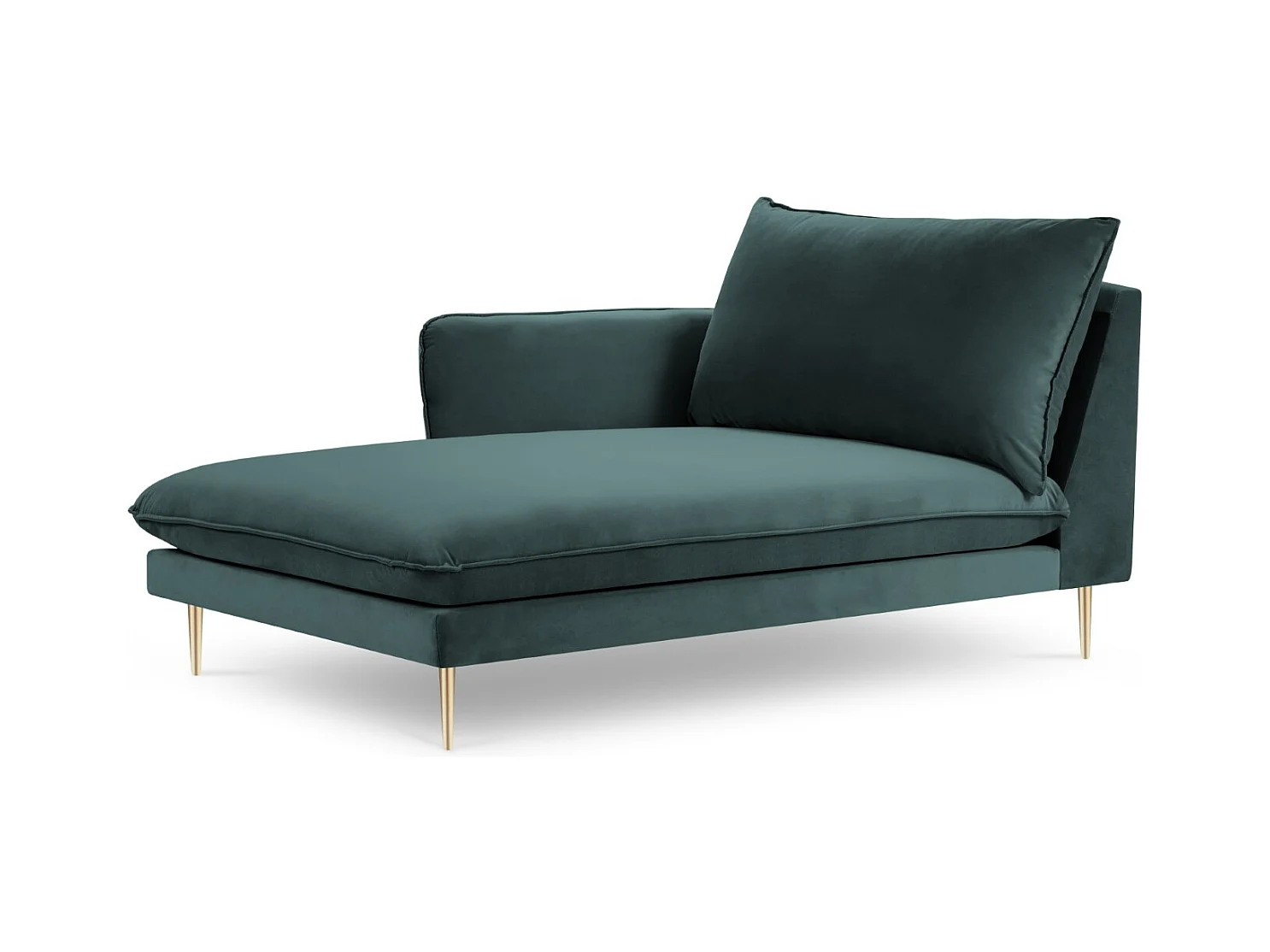 Cosmopolitan Design - Linker meridiaan "Vienna" Flueel, Olie - 170x110x95cm